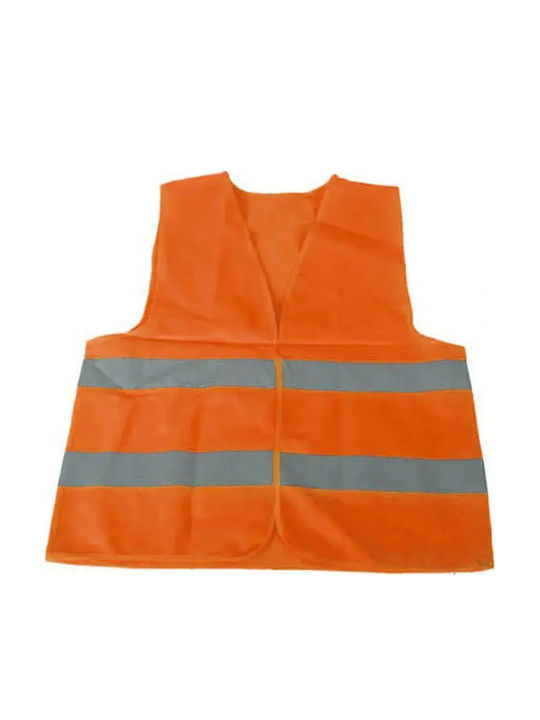 Verk Group Men's Work Vest with Reflective Strips Orange