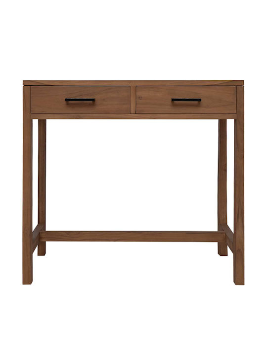 Solid Wood Console Natural W80xD50xH75cm