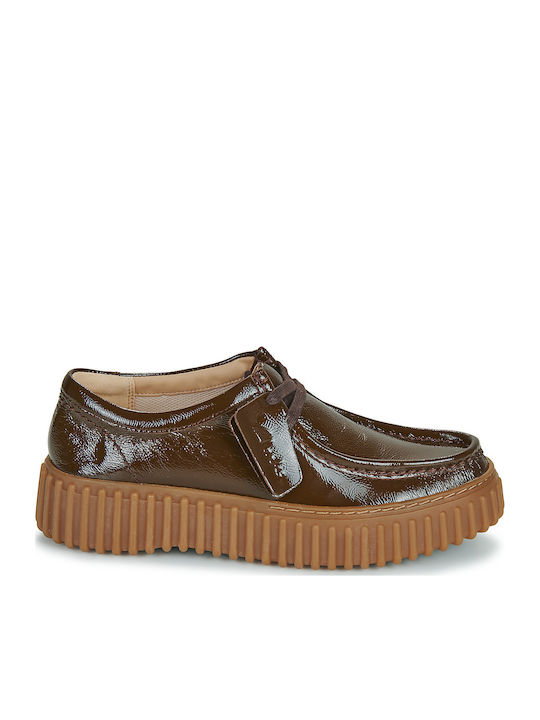 Torhill Bee Women's Oxfords in Brown Patent Leather