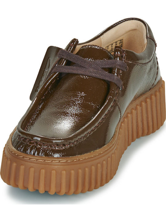 Torhill Bee Women's Oxfords in Brown Patent Leather