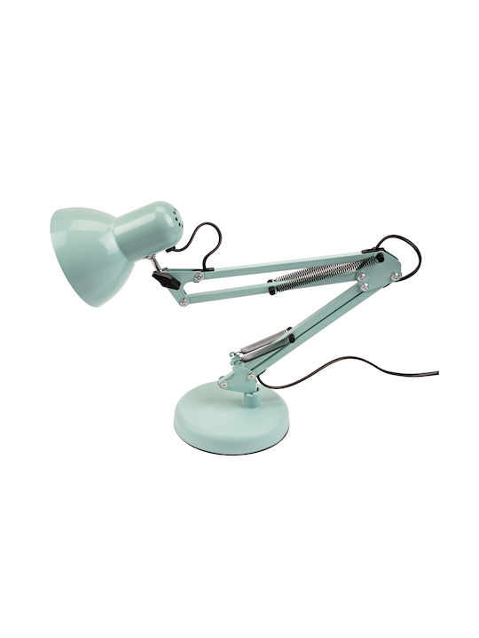 E27 Tobi Pastel Blue Office Lamp + Table Lamp Base