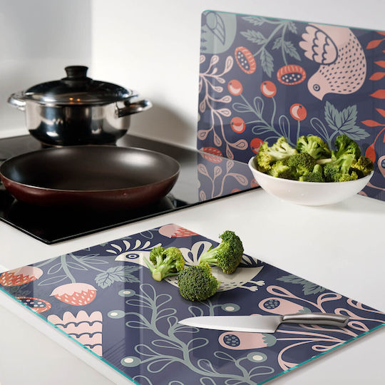 Tulup Glas Schneidebretter Set 52x40cm 2 Stück