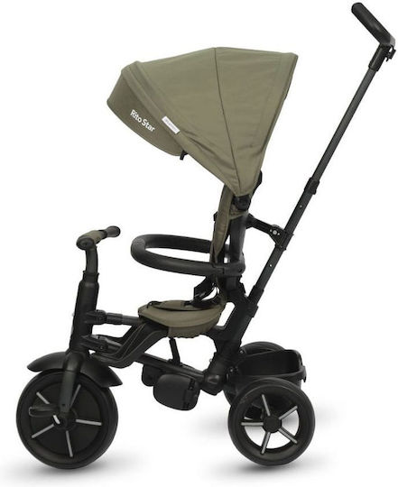 Q Play Rito Eva Star Foldable & Convertible Kids Tricycle For 10 Months Army Green