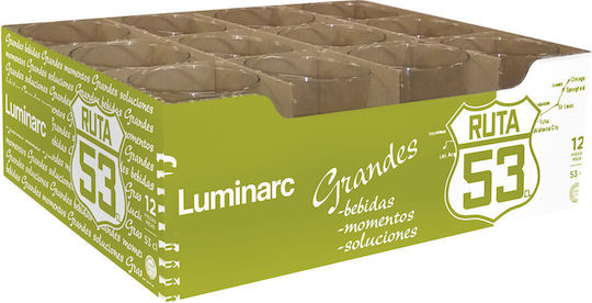 Luminarc Set Pahare Pentru Apă Din Sticlă 6 Bucăți