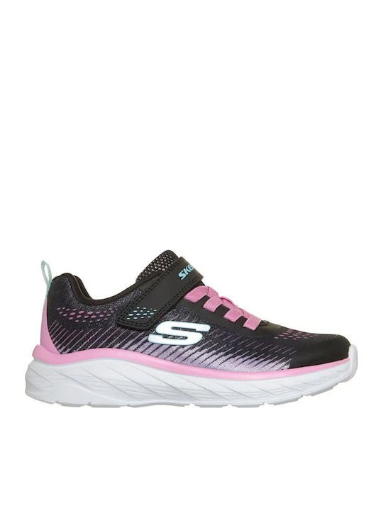 Kids Sneakers with Hoop & Loop Closure Black