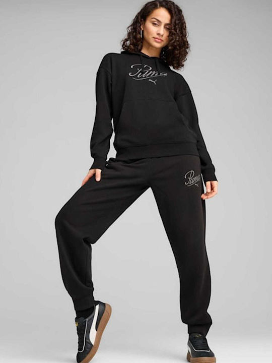 PUMA Hooded Sweatshirt Black