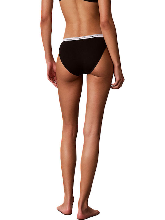 Baumwolle Damen-Slips 3er Pack Grau- Weiß- Schwarz