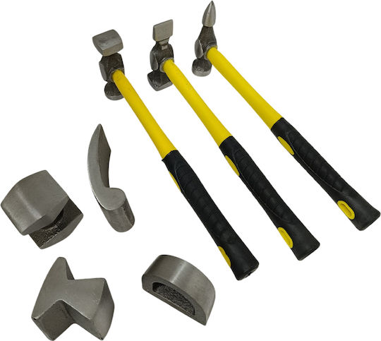 Σφυριά & Κόντρες Φανοποιείων Σετ 7 Τεμαχίων Sks Tools 40010105