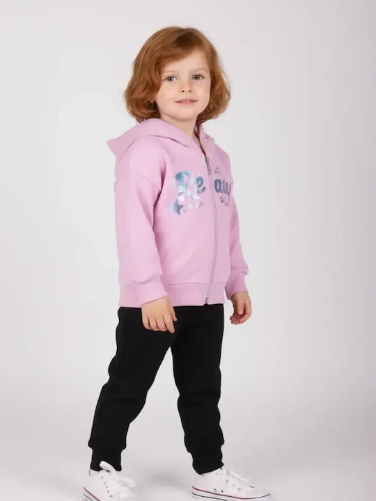 Kinderoberteile  Lila-Schwarz Set
