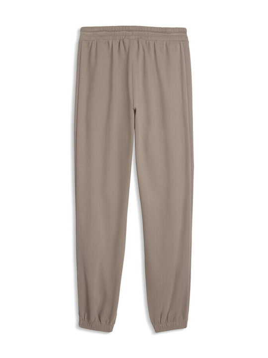 Elevated Herren-Sweatpants mit Gummizug Beige