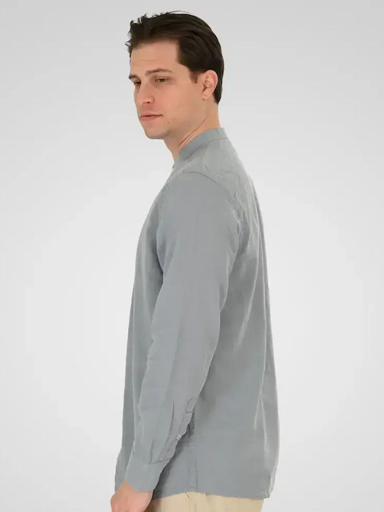 Langärmeliges Denim-Hemd Sea Mist