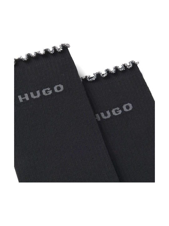 Hugo Lettuce Șosete Pentru Femei Negre 2Pack Hugo Lettuce Șosete Pentru Femei Negre 2Pack