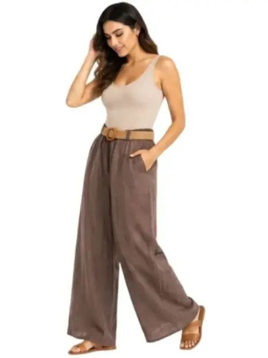 Damen Leinenhose Braune