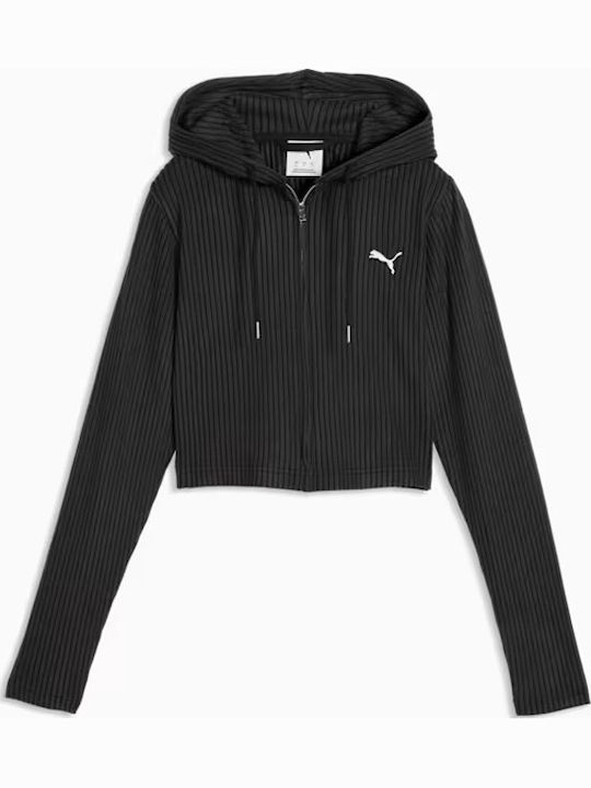 Women's Hooded Sweatshirt Cardigan Grey