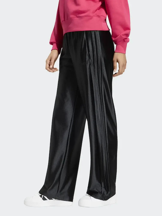 Damen Jogginghosen Breit Schwarz