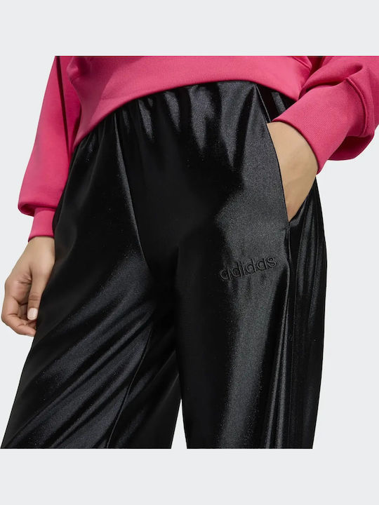 Damen Jogginghosen Breit Schwarz