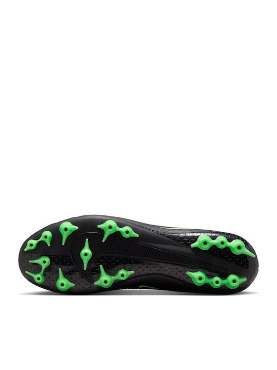 Nike Phantom 6 Low Academy AG Fußballschuhe mit Stollen Schwarz