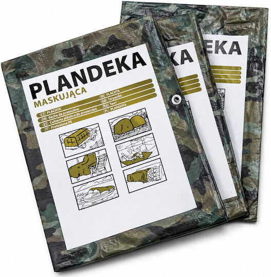 Pe Waterproof Tarp Army 3x4 M Protection Against Wind Rain Sun