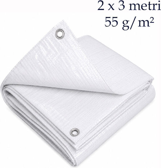 Покривка Tarp PE 55 g/m² 2x3 m Водоустойчива Метални Очица