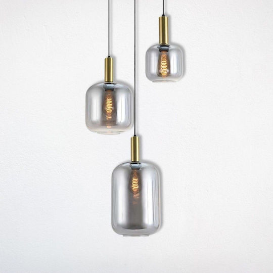 Vivalux Adjustable Pendant Light Black Rail with E27 Socket