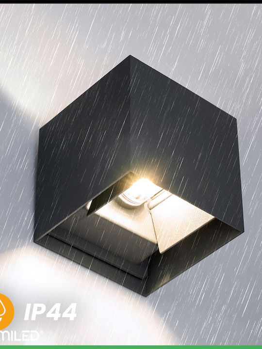 Garden Wall Lamp Led G9 Adjustable Up Down Graphite Pyxis Lumiled