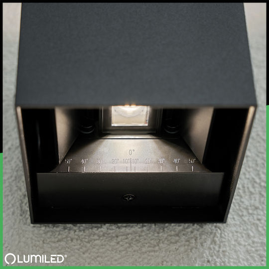 Garden Wall Lamp G9 Led Adjustable Up Down Black Pyxis Lumiled