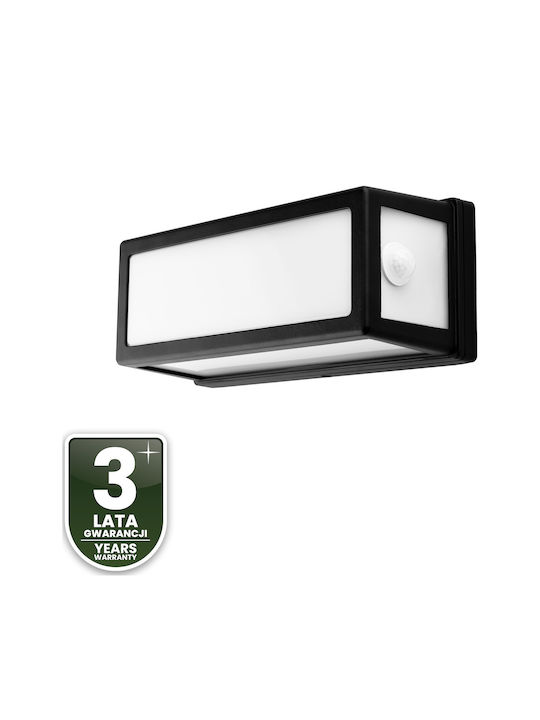 Garden Light E27 Wall-Mounted Rectangular Motion Sensor Facade Domlo Lumiled