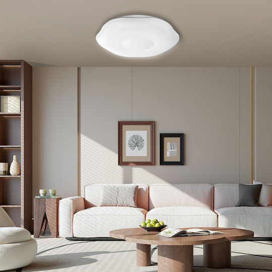 Vivalux Ceiling Light White with Integrated LED and Remote Control