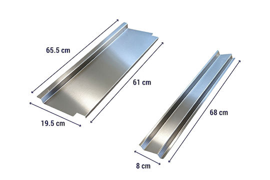 Set de căptușeli detașabile din inox pentru grătar