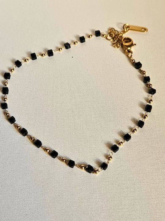 Fußarmband Schwarz
