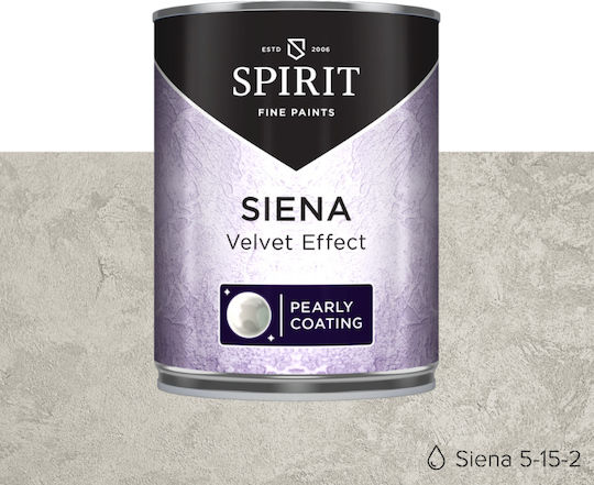 Spirit Siena декоративна мазилка Pearl Sheen Cloud Tool 1l сиво-зелена