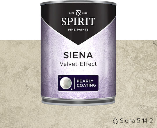 Spirit Siena декоративна мазилка перлен блясък Cloud Tool 1 l жълто-зелен