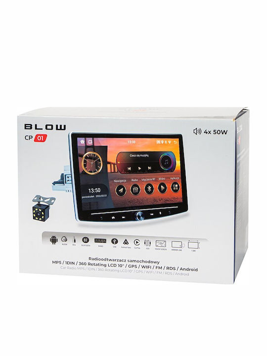 Blow Car Radio 78-348# Blow Radio Cp01 1din 10" Android Wifi Gps Carplay Rotatable