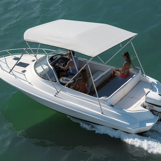 Vevor Резервно Покривало Bimini Top 4 Лъча 2440 Мм Водоустойчиво 600d Сив Без Рамка Cyzypdpthj968drvs001v0