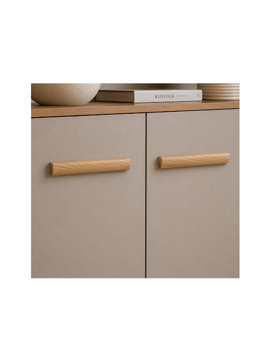 Finetto Möbelgriff aus Massiv Eichenholz mit Lochabständen 640mm 273-UPR0311#64