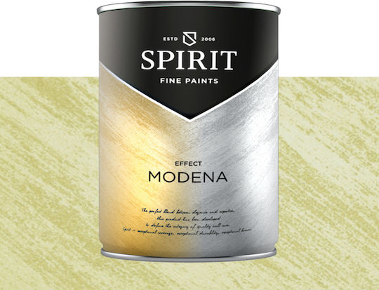 Декоративна Боя Spirit Modena Pearl Пигменти Ефект Четка 1л Зелен
