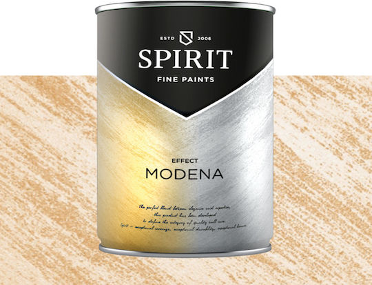 Декоративна Боя Spirit Modena Pearl Пигменти Ефект Четка 2.5л Жълто-оранжев