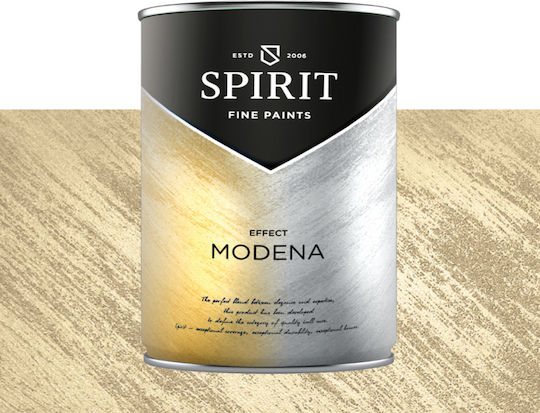 Декоративна Боя Spirit Modena Перлени Пигменти Ефект Четка 2.5л Перлен Златист