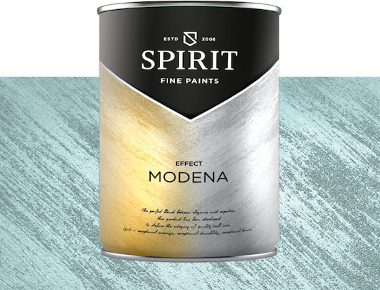 Декоративна Боя Spirit Modena Quartz Пясък Перлени Пигменти 2.5л Аквамарин Син