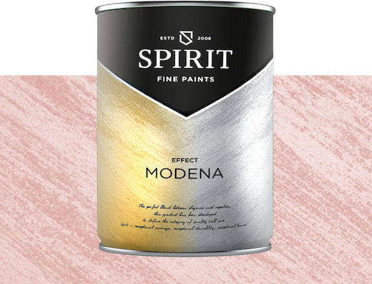 Декоративна Боя Spirit Modena Pearl Пигменти Ефект Четка 2.5л Розова Пепел