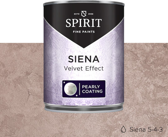 Декоративна Мазилка Spirit Siena Velvet Мътен Ефект Перлен Блясък 1л Кафяв