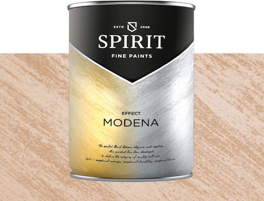 Декоративна Боя Spirit Modena Pearl Пигменти Ефект Четка 2.5л Светло Оранжева