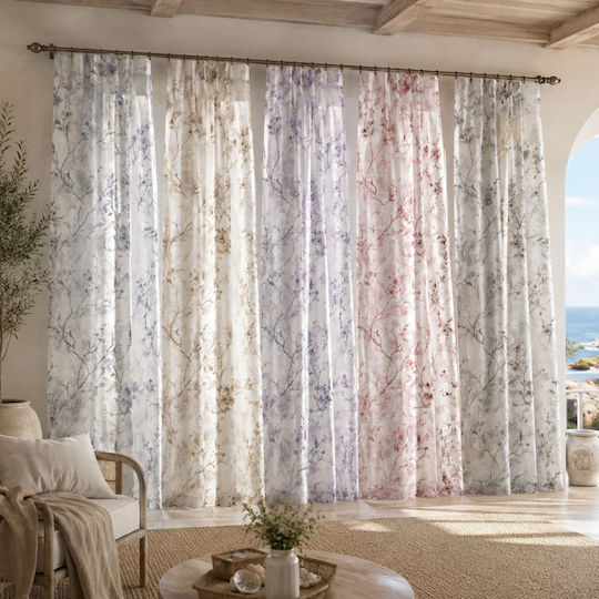 My Home Luxury with Pencil Pleat Blue 270x270cm