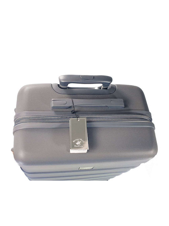 Beverly Hills Polo Club Medium Hard Gray Travel Suitcase Height 65cm