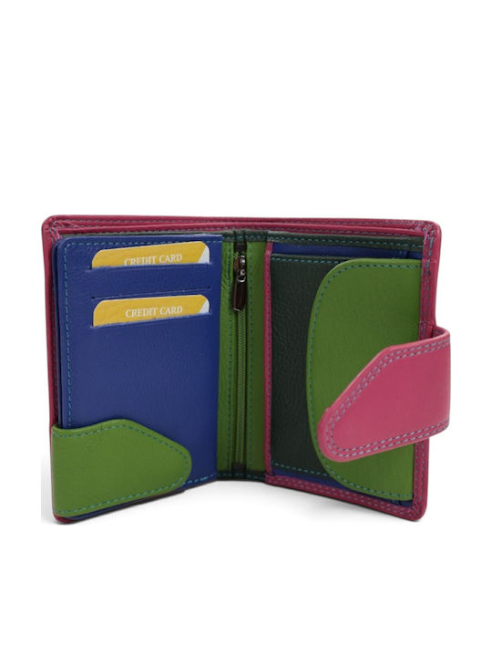 Leder Damenbrieftasche Fuchsie