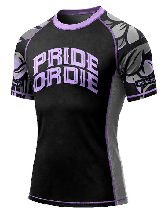 PrideOrDie Men's Short Sleeve Shirt POD313 for Jiu-Jitsu Grey