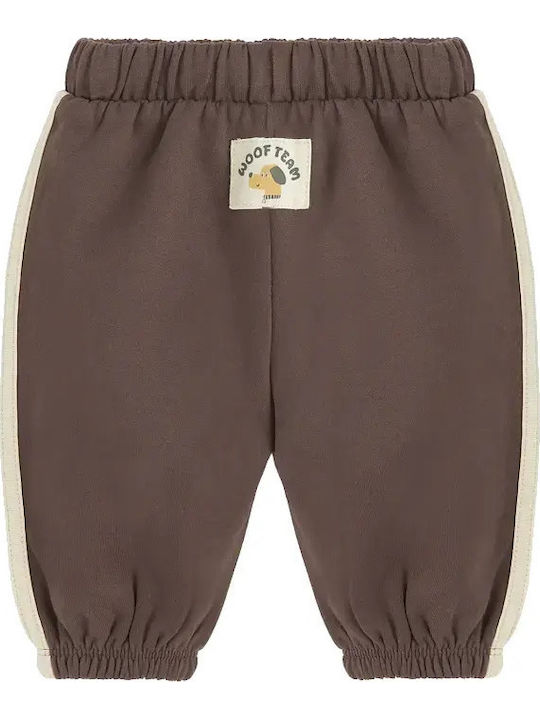 Kinder Sweatpants Set Braun