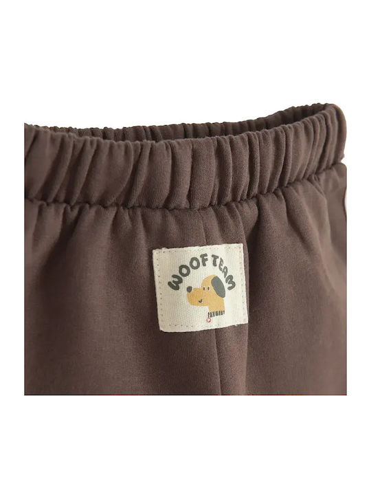 Kinder Sweatpants Set Braun