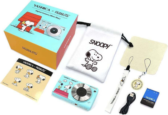 Yashica x Peanuts Aparat Foto Compact 30MP Zoom Optic 8x Albastru