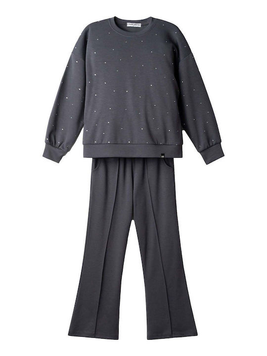 Kids Tracksuits With Top Anthracite 2 Pieces